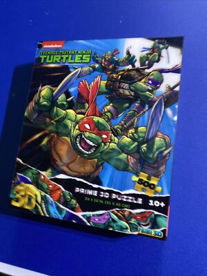 Prime 3D Teenage Mutant Ninja Turtles Lenticular Puzzle (24 in x 18) New