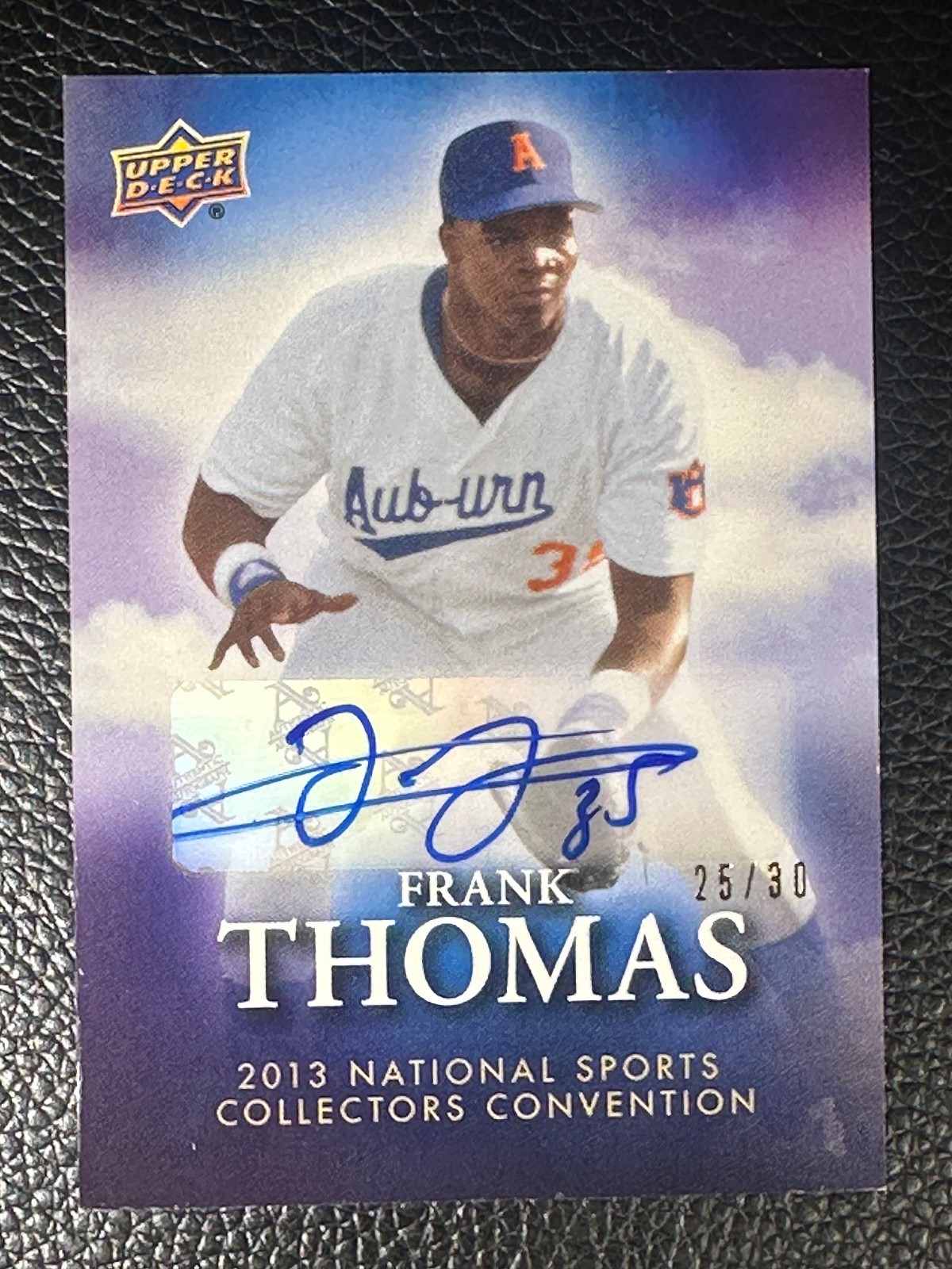 2013 Upper Deck National NSCC Frank Thomas 25/30 Auto Autograph