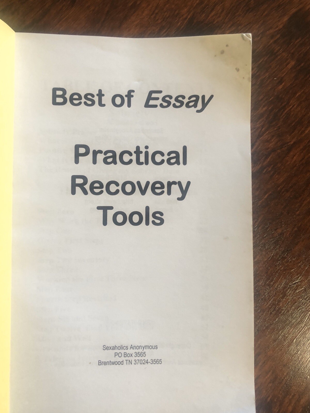 Sexaholics anonymous essay 06 picture