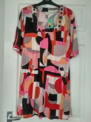 BNWT Accessorize Multi Coloured Beach/Summer Pocket Dress - size 8-10