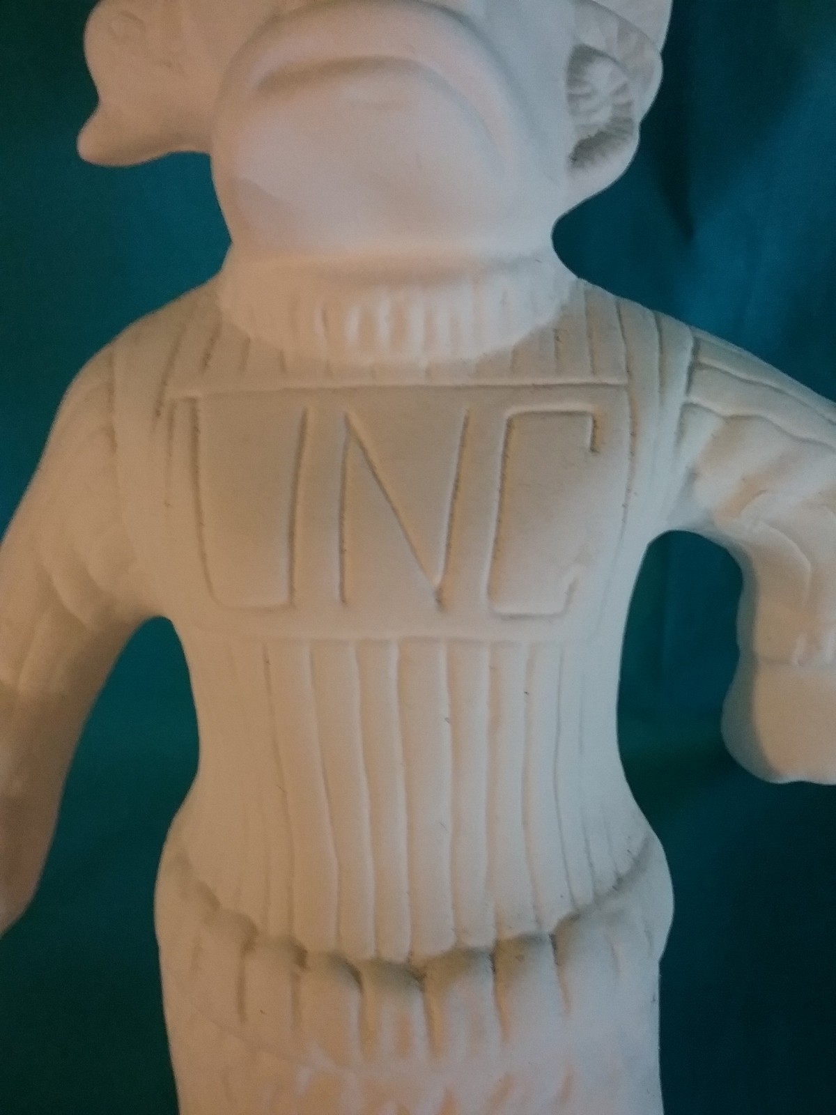 Ceramic Bisque UNC Rameses Mascot ready to paint