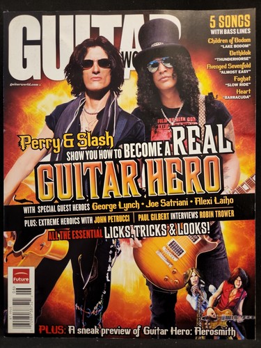 Guitar World Magazine June 2008 Joe Perry & Slash | eBay