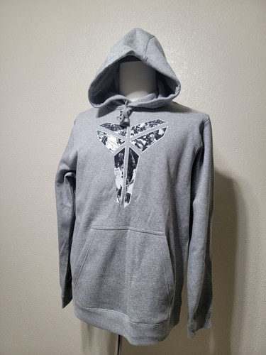 Nike Kobe Bryant Men's Hoodie 2/8/24 Statue Hoodie Grey Sz