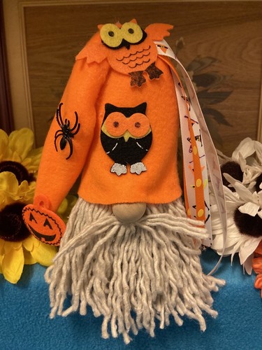 Halloween Owls Gnome Made with Socks