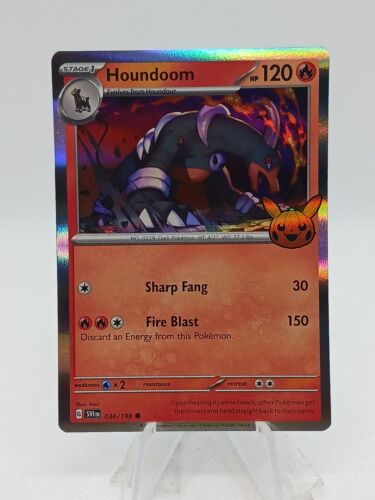 Trick or Trade Pokemon Card: Houndoom 034/198, Pikachu