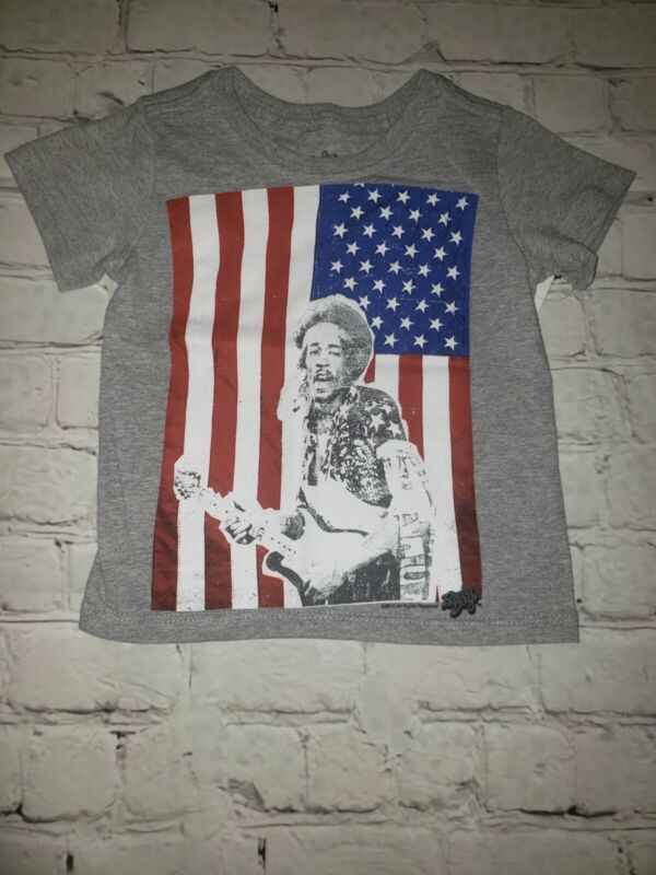 NWOT Jimi Hendrix ~ USA FLAG SHIRT ~ Toddler Boy