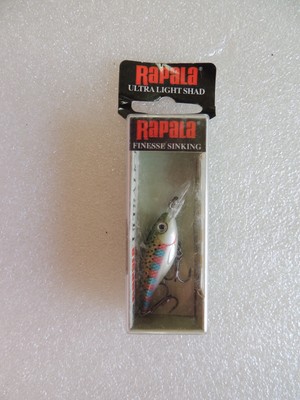 RAPALA UltraLight Shad Finesse Sinking ULS04 RT Rainbow Trout NIB NEW in package