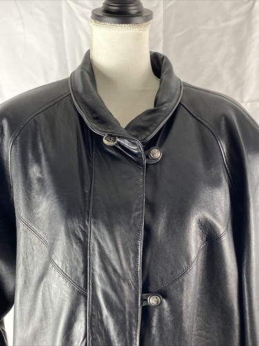ジャケット・アウター 90s- LONGHI wool&lether half coat Jacket: 90s -Delong- Mens midnight blue with grey and white