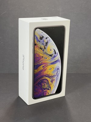 Apple iPhone XS Max 64 GB Silver- Empty Box ONLY - NO ACCESSORIES