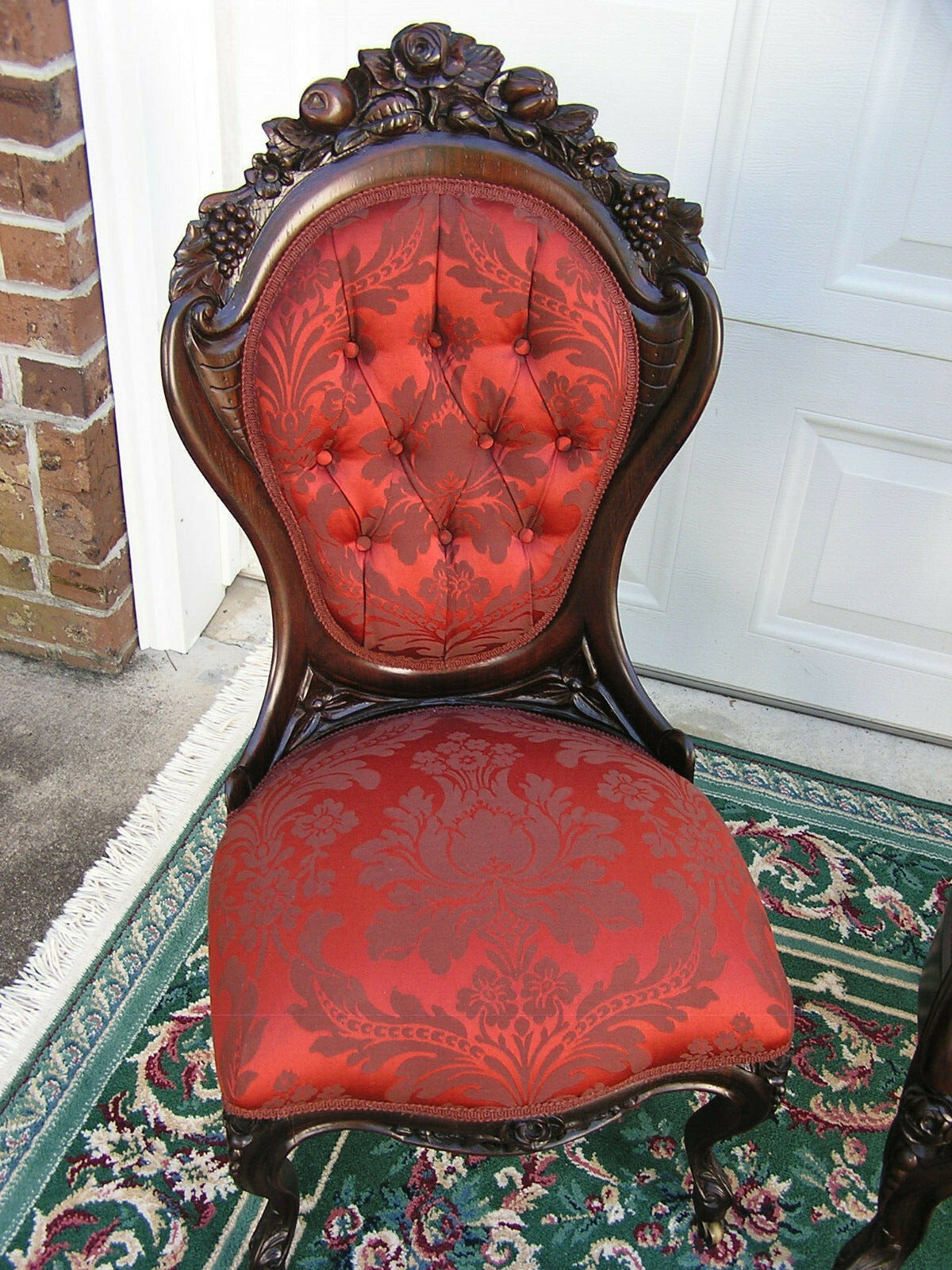 STUNNING VICTORIAN ROCOCO J. H. BELTER ROSALIE with Grapes CHAIRS