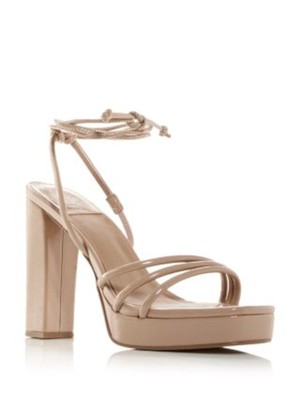 Женские бежевые босоножки на шнуровке Presecco JEFFEREY CAMPBELL с ремешком на щиколотке, 10 М