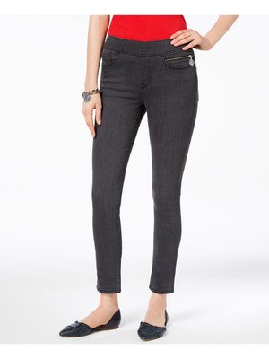 

TOMMY HILFIGER Женские черные узкие брюки с карманами на молнии, Черный, J8SK2391