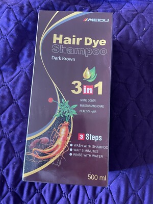 meidu hair dye shampoo dark brown