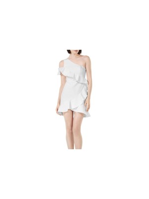 Женское короткое платье BCBG MAXAZRIA с белой подкладкой по низу и коротким рукавом 0