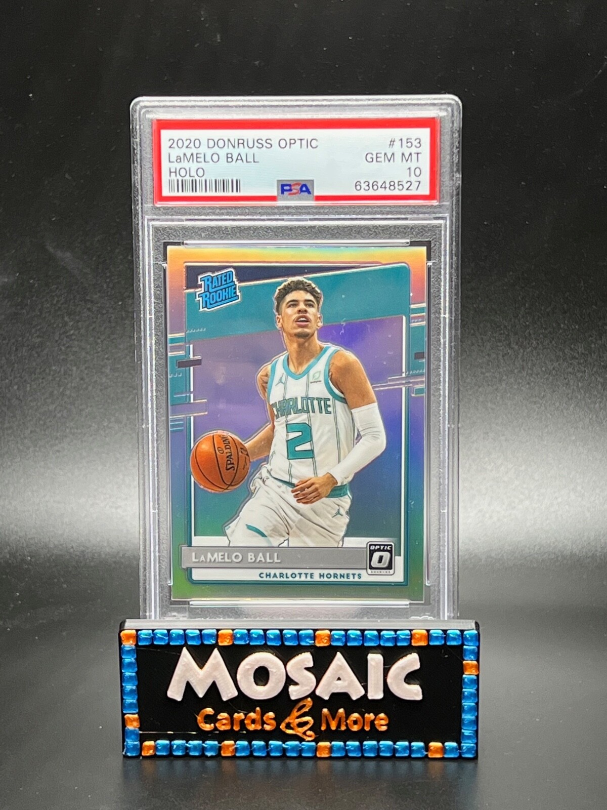【PSA10】lamelo ball prizm RC 美品 2021 RC Donruss Optic LaMelo Ball Rated Rookie SILVER PRIZM HOLO