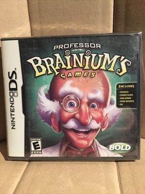 Professor Brainium's Games (Nintendo DS, 2008) Brand New Factory Sealed