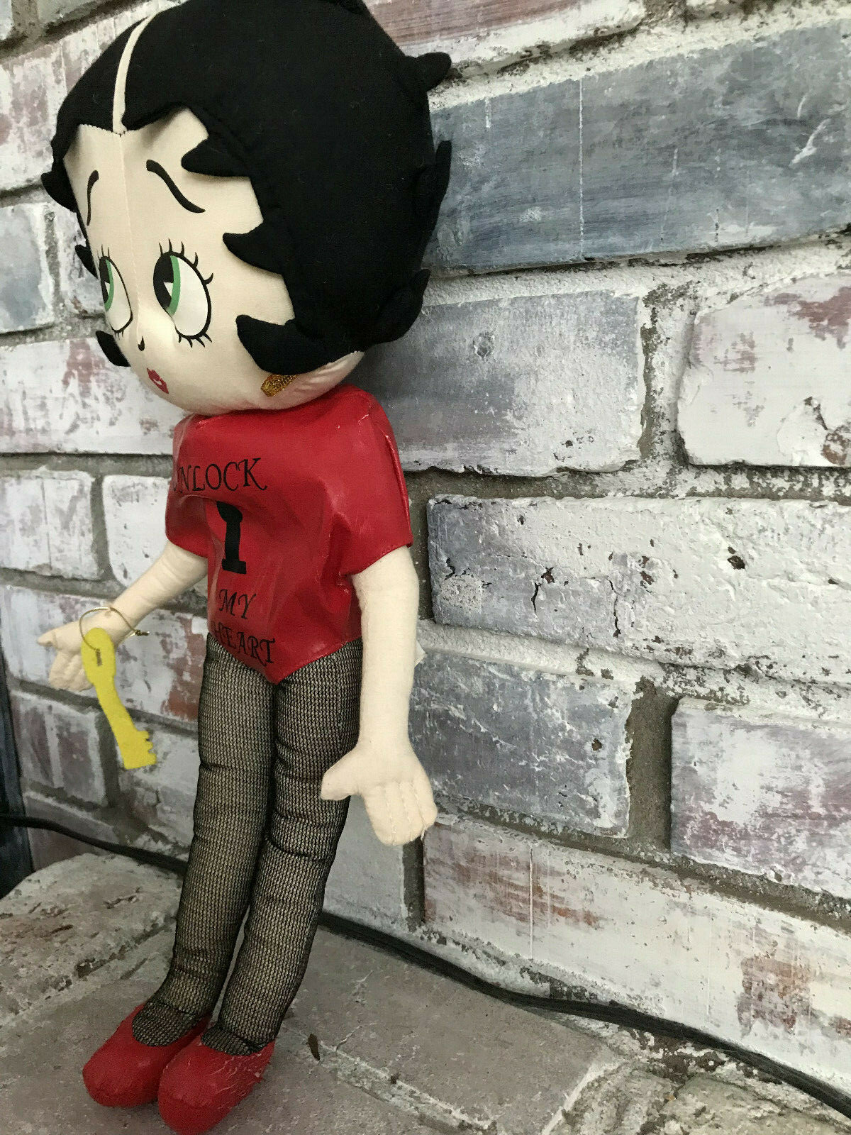 Betty Boop Unlock My Heart Valentine Plush Doll Kellytoy 19