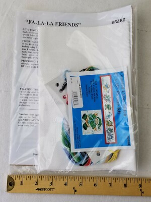 Fa-La-La Friends Counted Cross Stitch Kit - 5 x 35'' NEW kit sealed