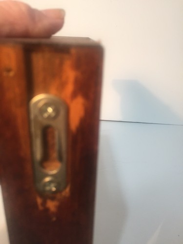 Wood Corner Corbels Pair - Heart -Hanging Hardware Attached Wooden 7” X 7”