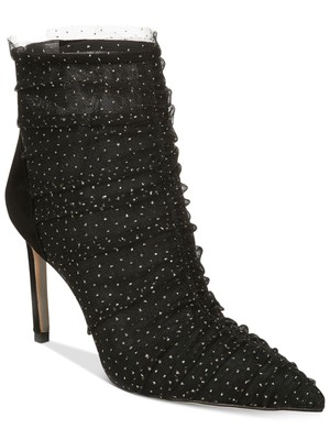 

SAM EDELMAN Женские черные ботильоны из тюля с блестками и сеткой Farren Stiletto, размер 5,5 м, Черный, E4883M1