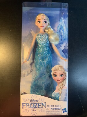 Hasbro Disney Frozen Classic Elsa Doll Blue Dress Figure New In Box