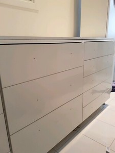 3 X As New White Kitchen Cabinet Drawers Bargin Building