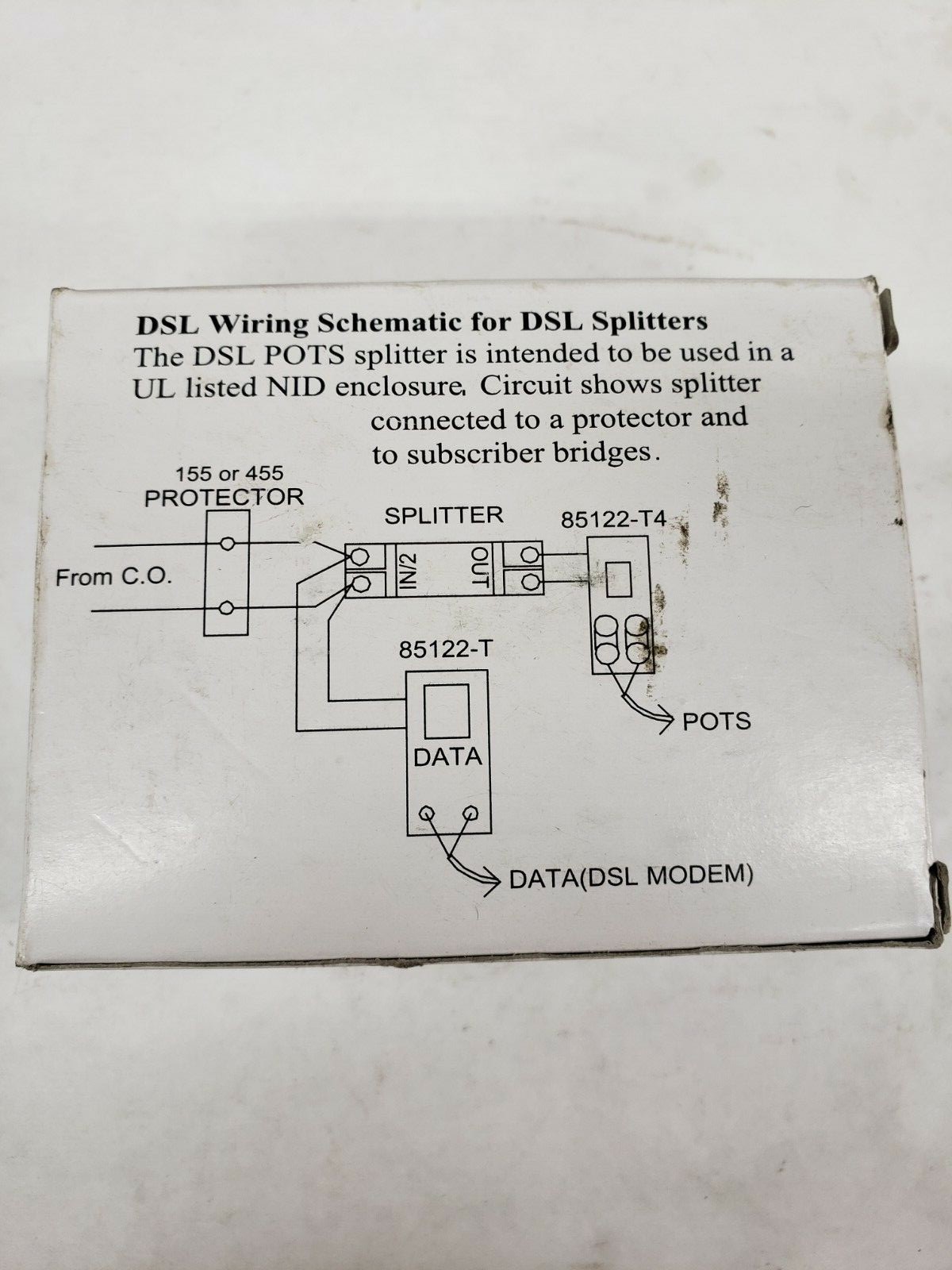 Bourns 3610A2 Splitter ADSL 2+ POTS Splitter Communication Circuit Assy