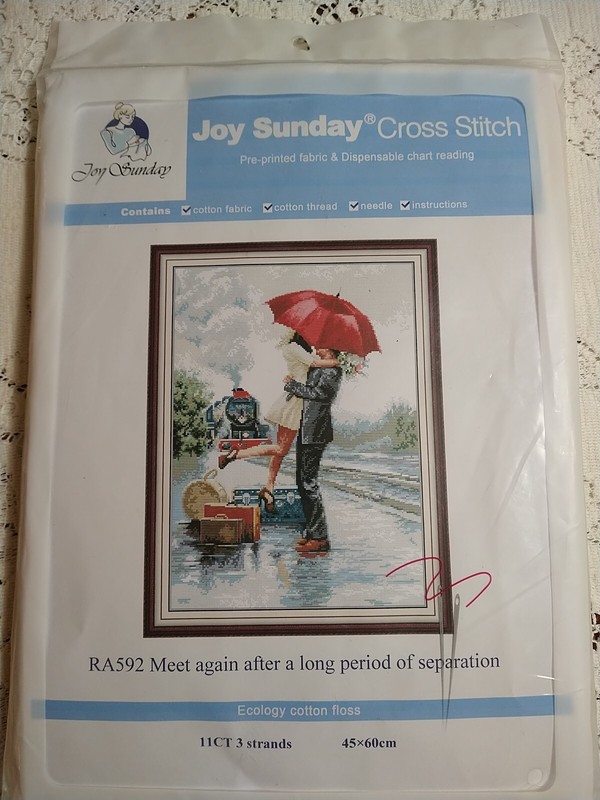 Joy Sunday Stamped Cross Stitch Kit Meet again after a
