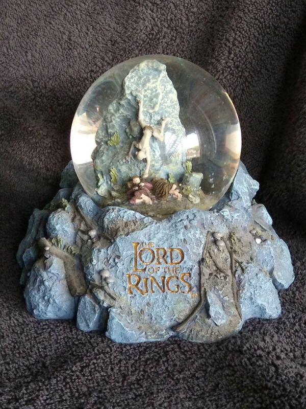 Lord of the Rings LOTR Neca 2002 New Line Cinema Gollum Frodo Snow Globe NO Box