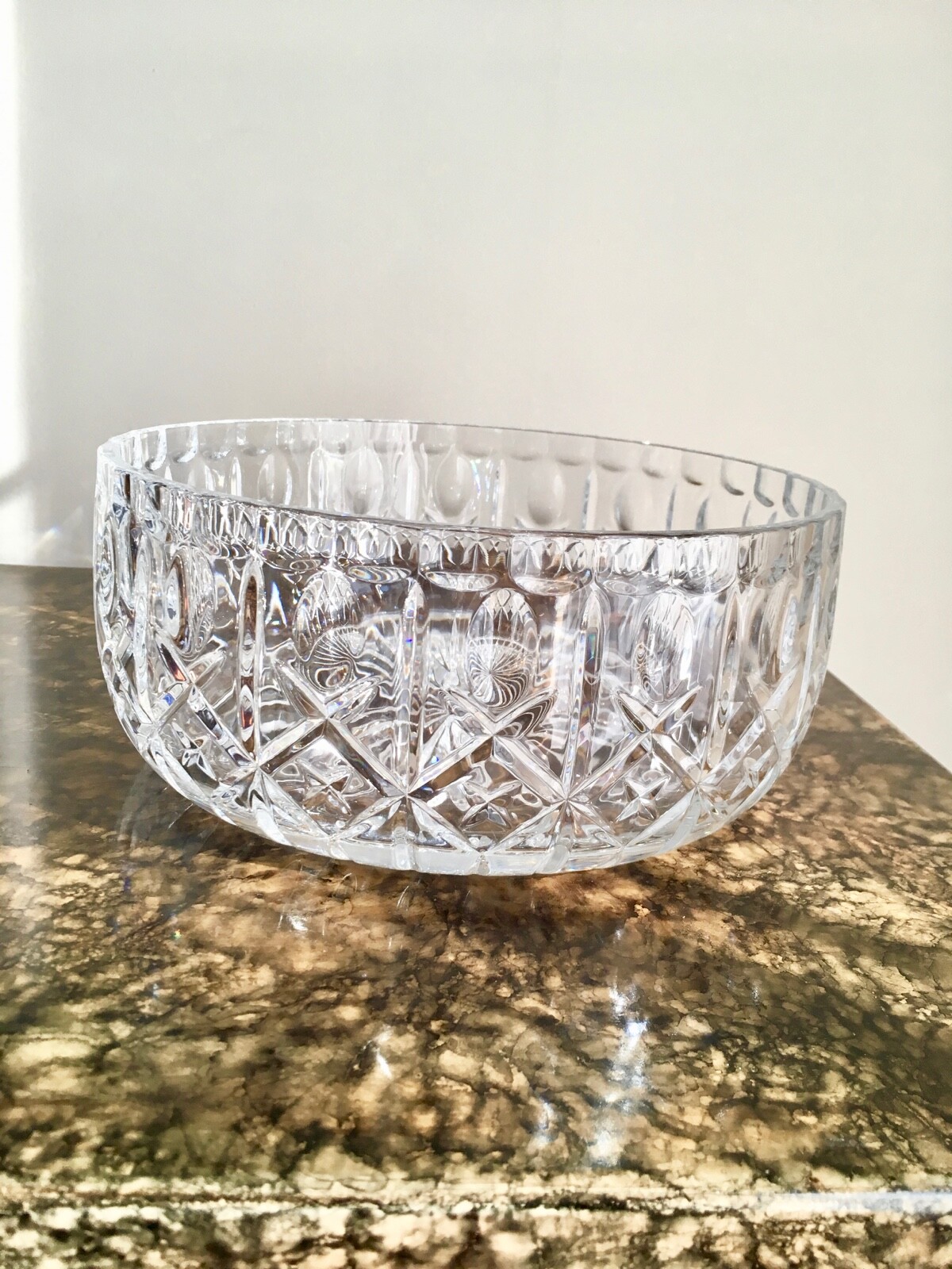 Beautiful Large Heavy Crystal Bowl