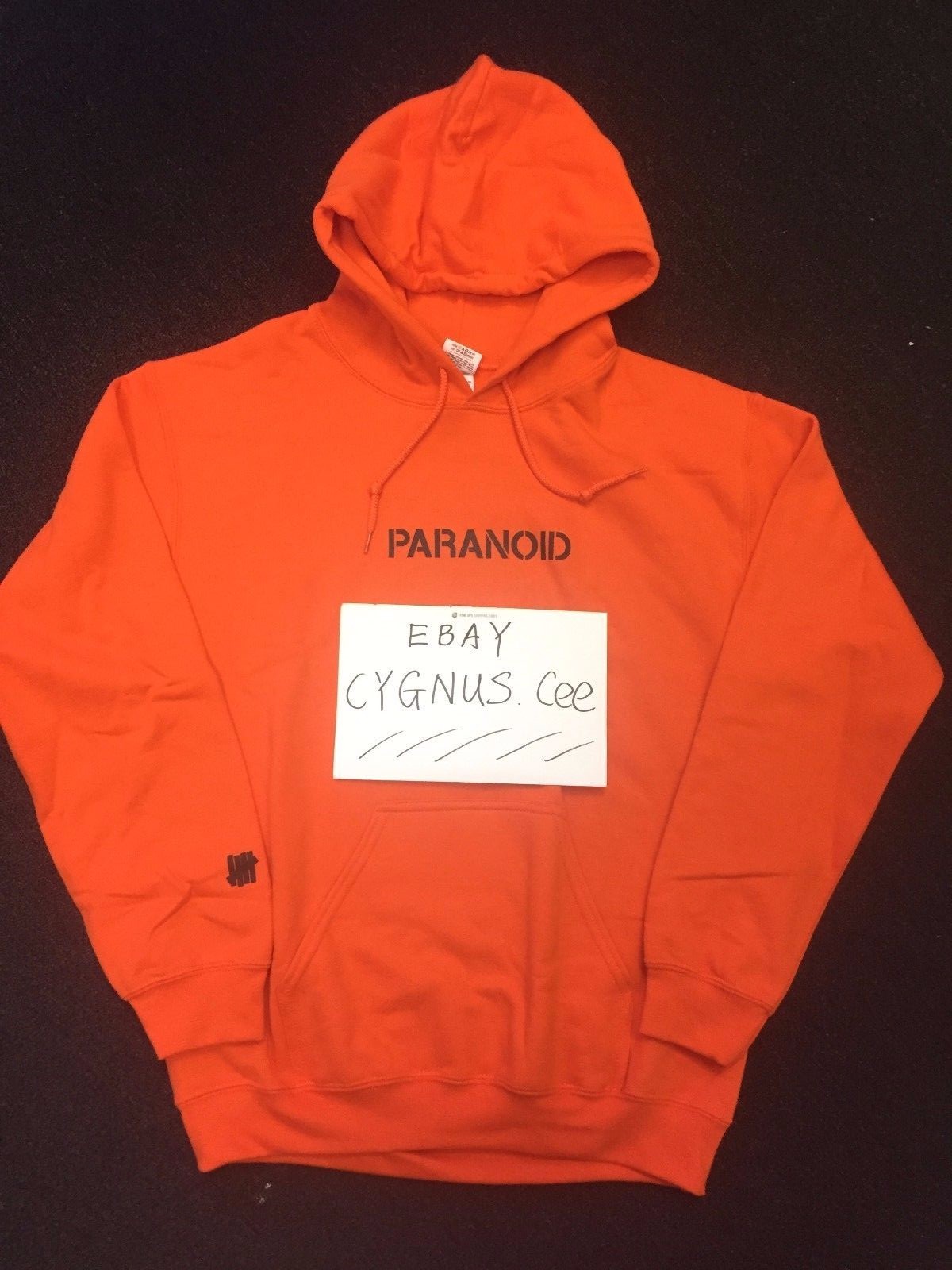 Anti Social Social Club X Undefeated Paranoid Hoodie Orange undefeated paranoid hoodie orange