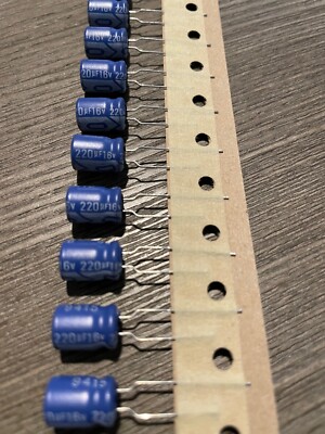 20pcs 220UF 220MF 16V ELECTROLYTIC CAPACITOR TA REPLACE FOR 10V and 6.3V USA