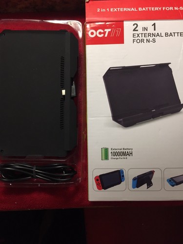 External Battery Power Bank Charger10000mAh Portable for Nintendo Switch NS 2n1