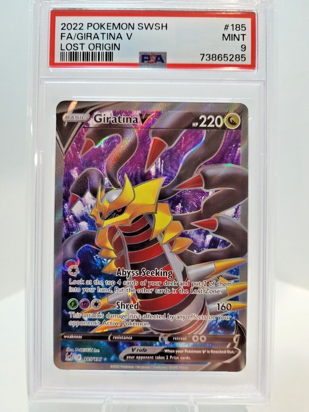 psa9 ギラティナ Giratina V PSA9 Pokemon 185/196 Giratina V PSA 9 - Lost Origin | eBay