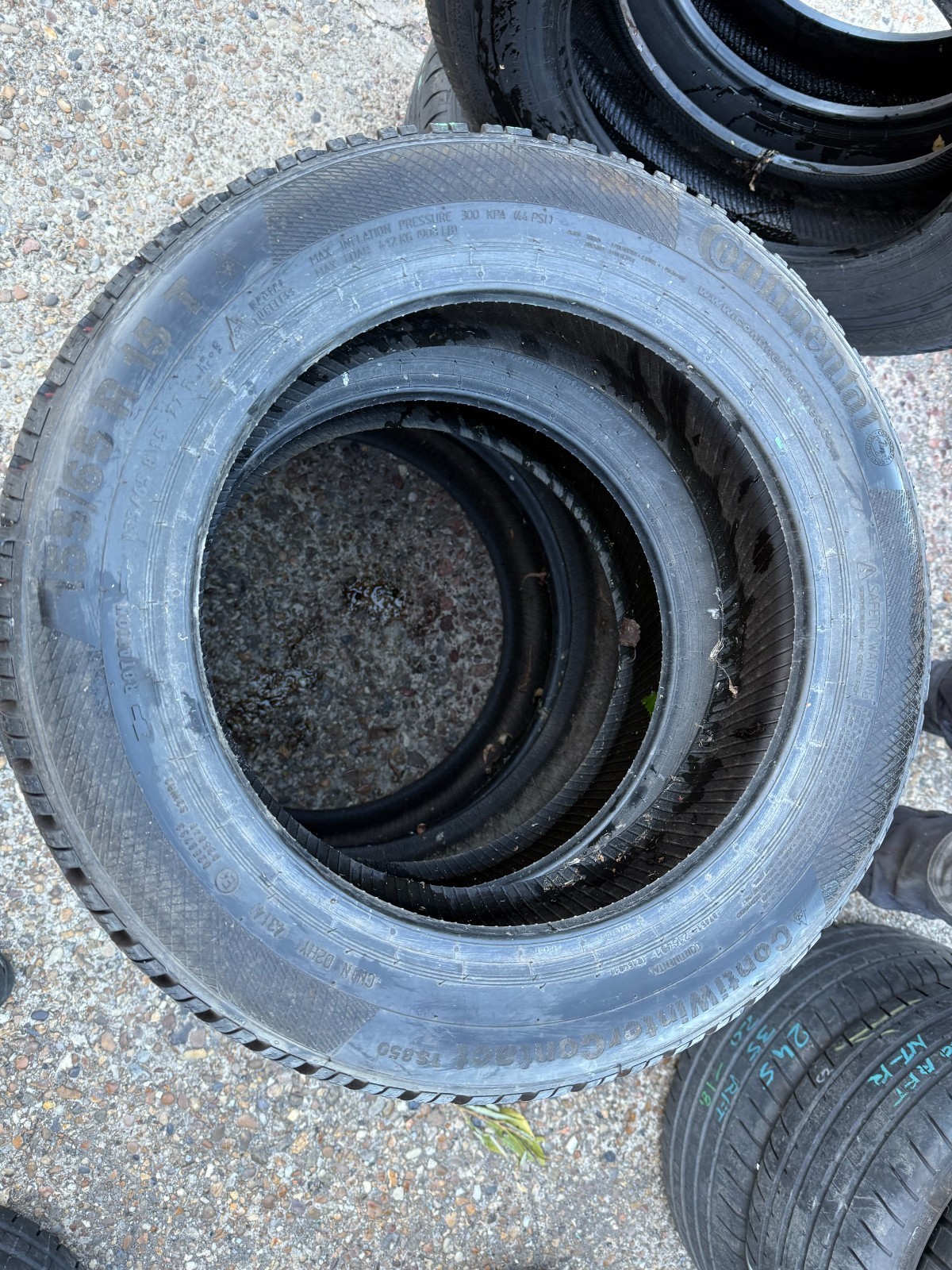 New 155 65 15 Continental, Winter, M+S, 77T, x2 A Pair (F1_tyres) FOD YD290
