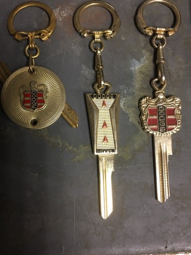6 Dodge Classic Vintage Designer Decorative Ignition Key Blank W Ring Metal