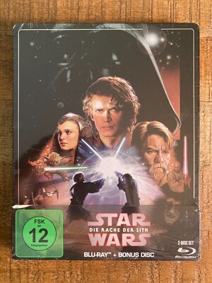 Star Wars: Episode III - Revenge of the Sith w. Steelbook (Blu-ray, Region Free)