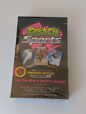 1992 Beach Sports Premier Edition Trading Cards, Factory Sealed Box