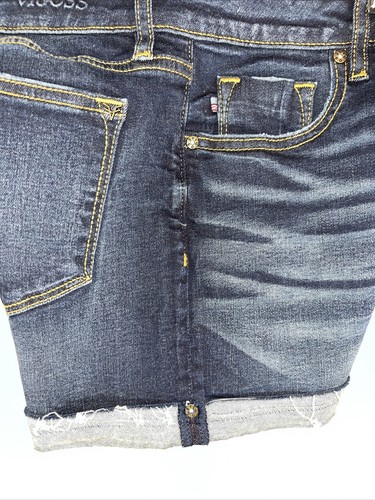 Vigoss Jean Cut Off Shorts Women 25 Blue Jagger Denim Dark Wash Festival Western