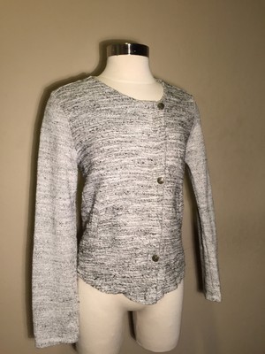 Women’s ZARA Trafaluc  Linen Blend Moto Style Jacket Blazer Size Medium