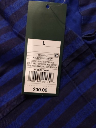 Wild Fable Kids Size Large L Overalls Over All Black/Blue Striped  New with Tags