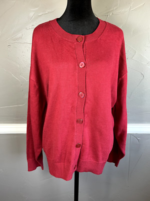Old Navy Women's Top Size XXL Red Cardigan NWT
