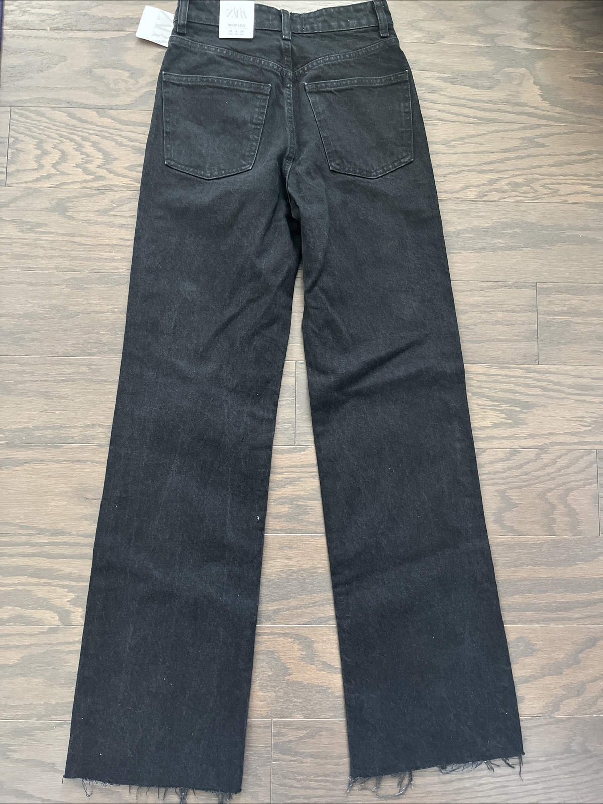 Wide Leg Jeans Black Size 4 NWT 