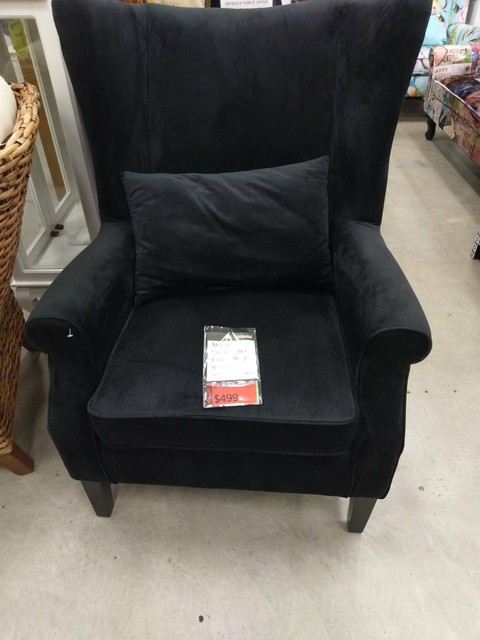 SHIRLEY BLACK ARM CHAIR 60% OFF - EUREKA STREET FURNITURE DOMAIN TSV