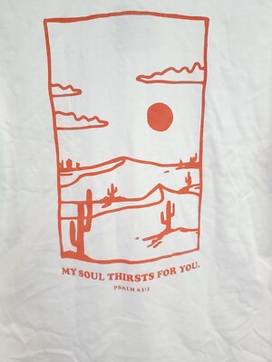 Proclamation Coalition Long Sleeve T-shirt M White My Soul Thirsts For You