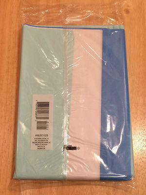 HALLMARK Gift Wrap Tissue Paper FIESTA Blue LIGHT Blue WHITE ~ 40 Sheets Total
