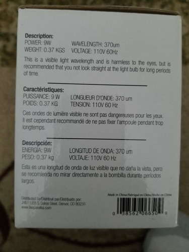 BRAND NEW Lisa Pavelka UV Light 9W Cure Lamp