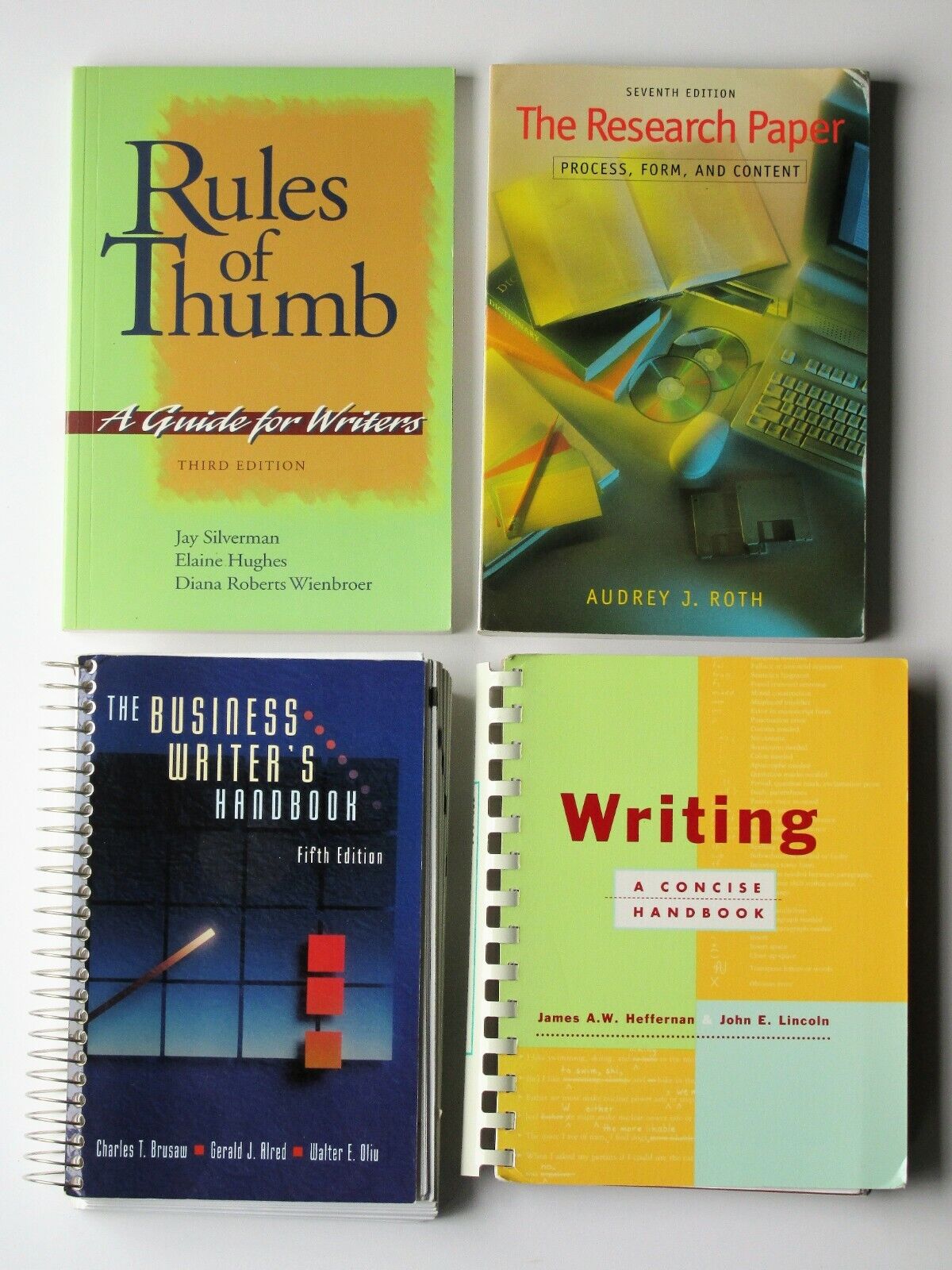 (4) Writing Guide Books - The Research Paper, Rules of Thumb, Concise Handbook (4) Writing Guide Books - The Research Paper, Rules of Thumb, Concise Handbook