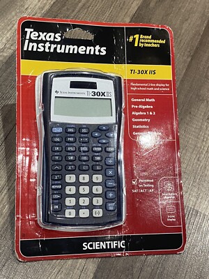 NEW IN PACKAGING TEXAS INSTRUMENTS TI-30X IIS SAT/ACT SCIENTIFIC CALCULATOR