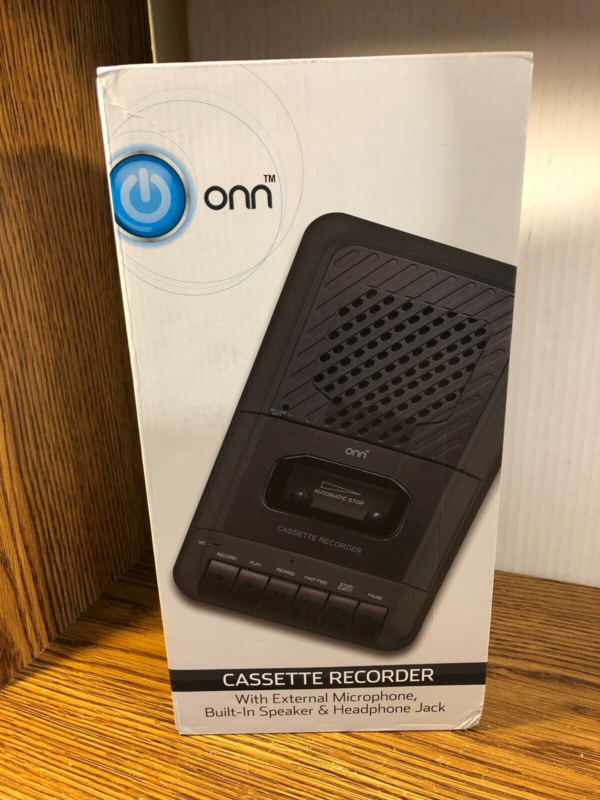ONN CASSETTE RECORDER With External Microphone & Blank Casse